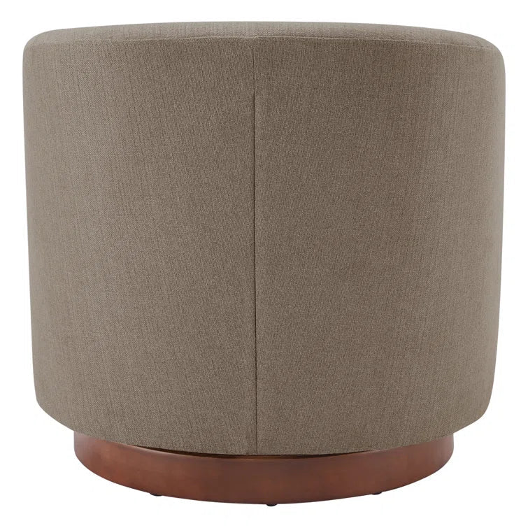 Upholstered Swivel Barrel Chair