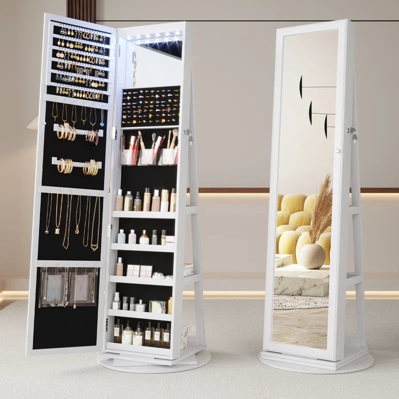 21.6'' Wide Jewelry Armoire with Mirror