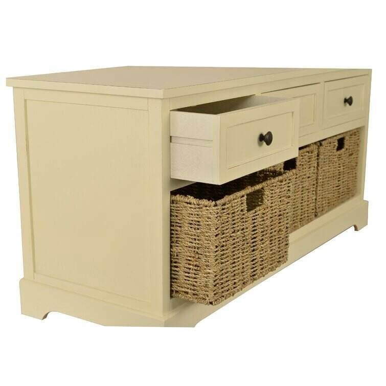 Drawers Storage Bench