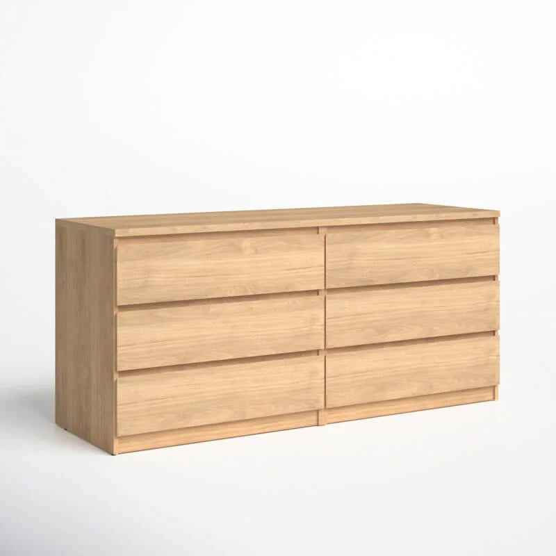 6 Drawer 60.5" W Double Dresser