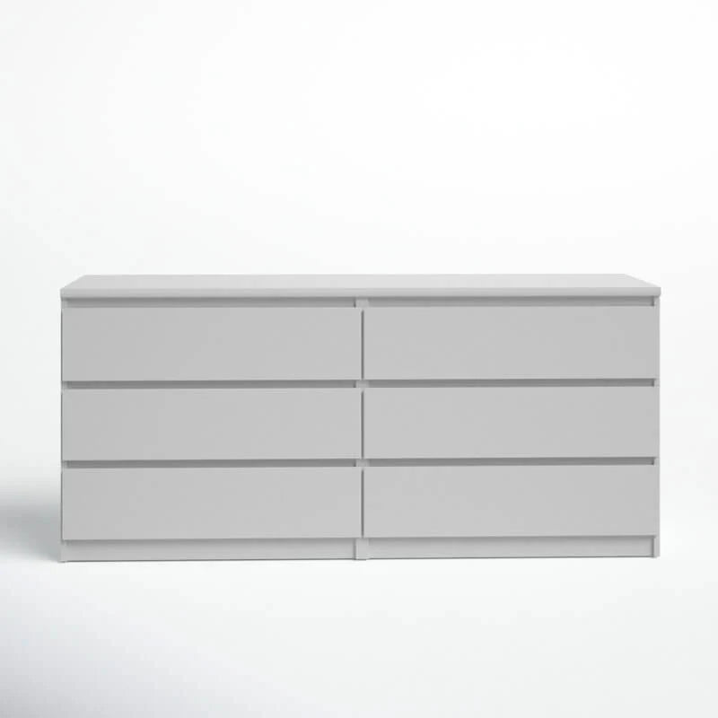 6 Drawer 60.5" W Double Dresser