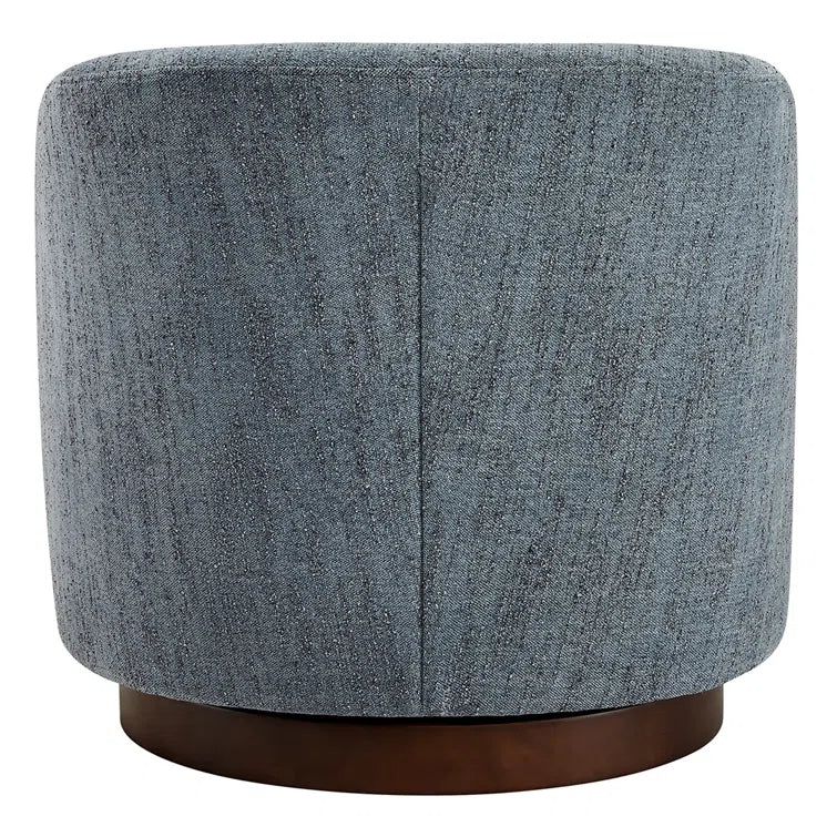 Upholstered Swivel Barrel Chair