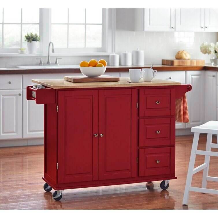 Hardy Solid Wood Kitchen Cart