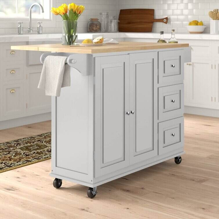 Hardy Solid Wood Kitchen Cart