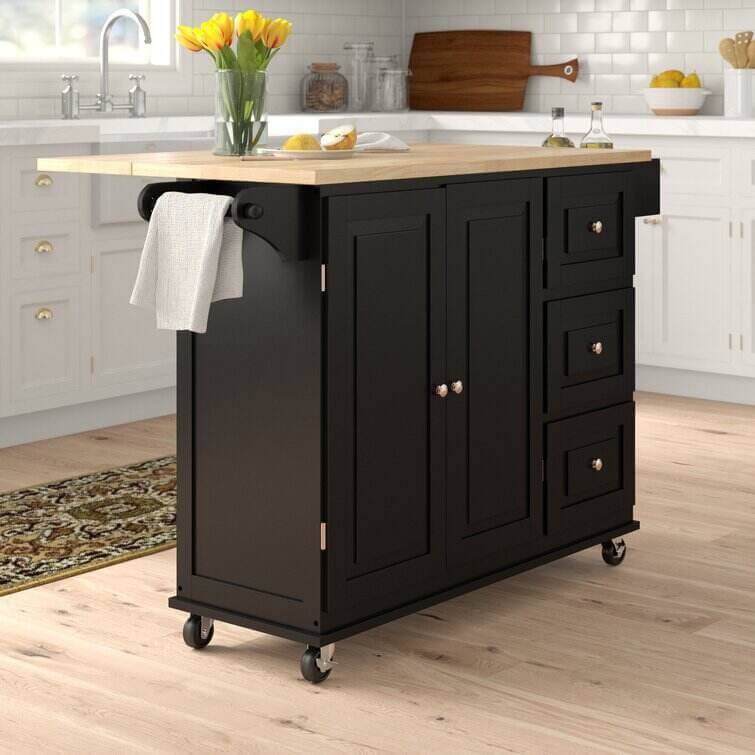 Hardy Solid Wood Kitchen Cart