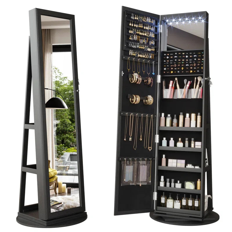 21.6'' Wide Jewelry Armoire with Mirror