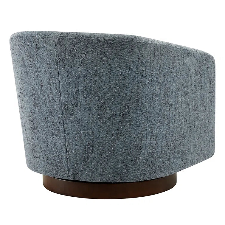 Upholstered Swivel Barrel Chair