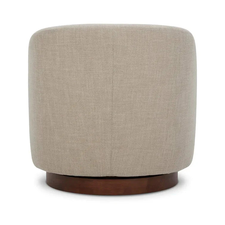 Upholstered Swivel Barrel Chair