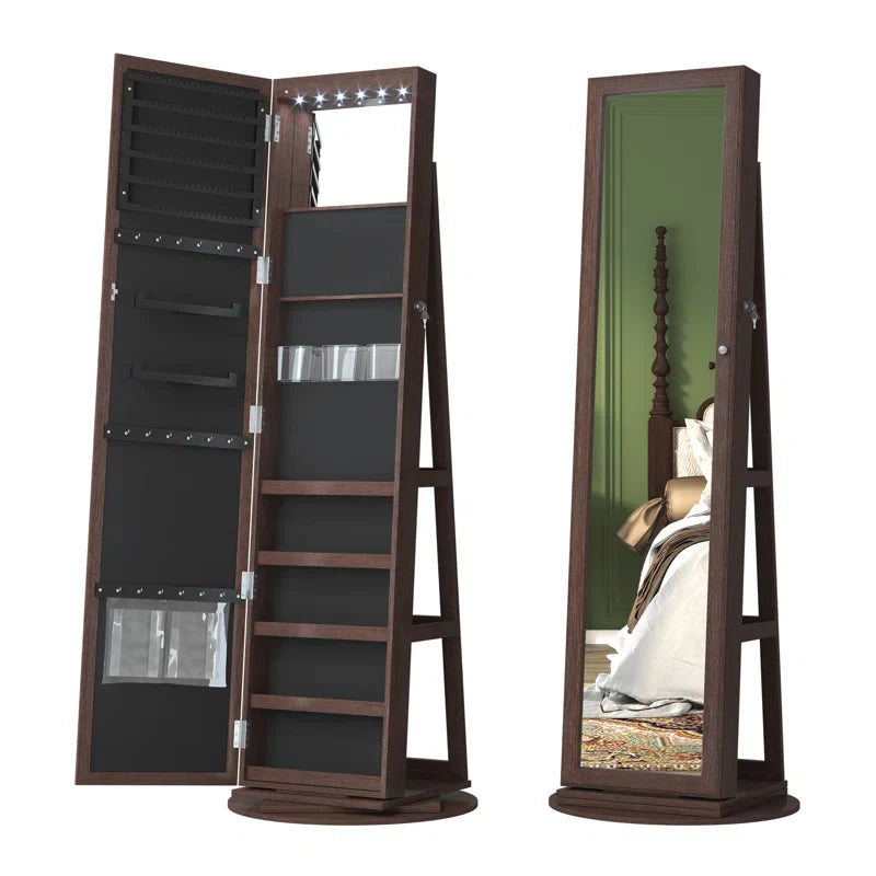21.6'' Wide Jewelry Armoire with Mirror