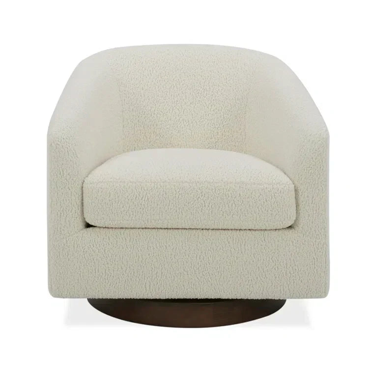 Upholstered Swivel Barrel Chair