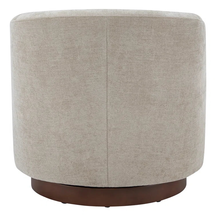 Upholstered Swivel Barrel Chair