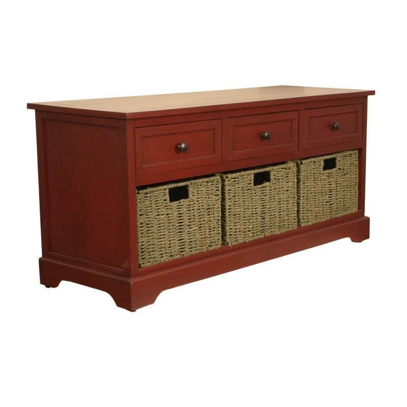 Drawers Storage Bench