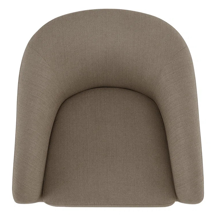 Upholstered Swivel Barrel Chair