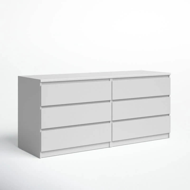 6 Drawer 60.5" W Double Dresser