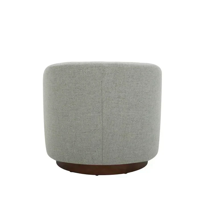 Upholstered Swivel Barrel Chair