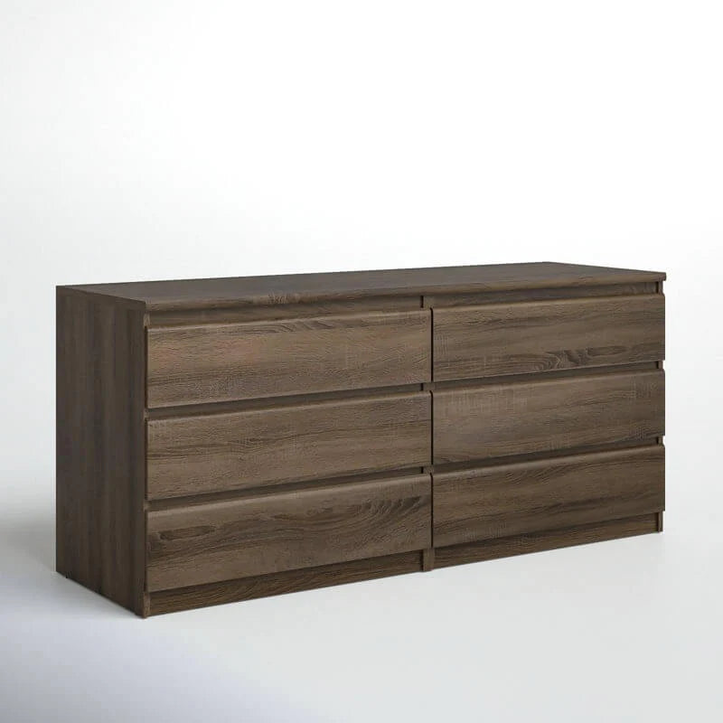 6 Drawer 60.5" W Double Dresser