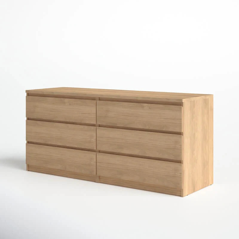 6 Drawer 60.5" W Double Dresser