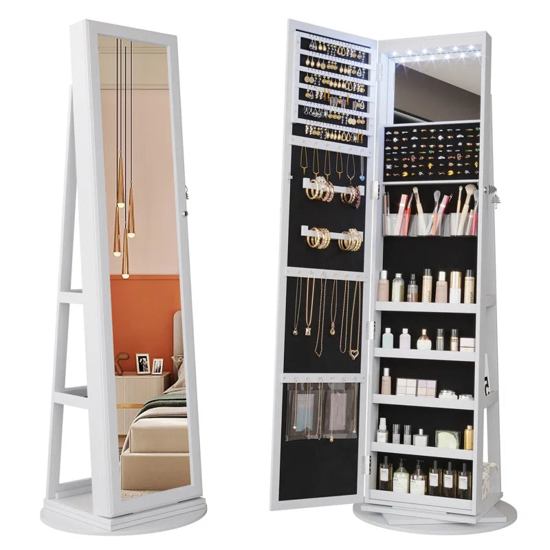 21.6'' Wide Jewelry Armoire with Mirror