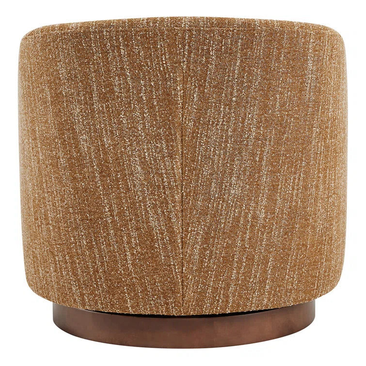 Upholstered Swivel Barrel Chair