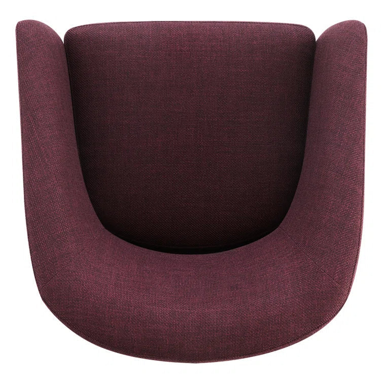 Upholstered Swivel Barrel Chair