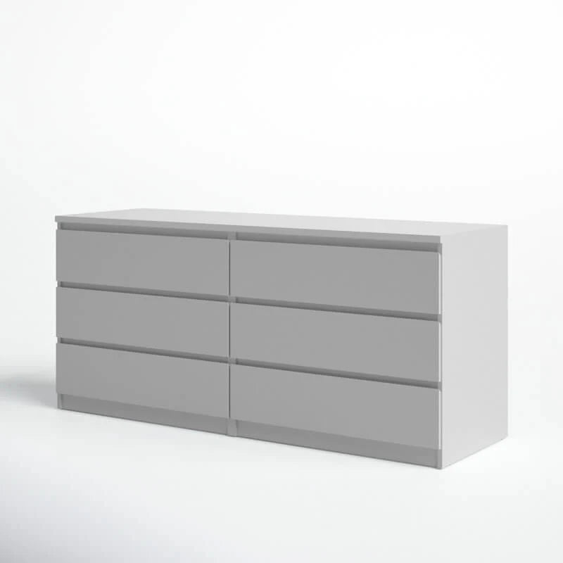 6 Drawer 60.5" W Double Dresser