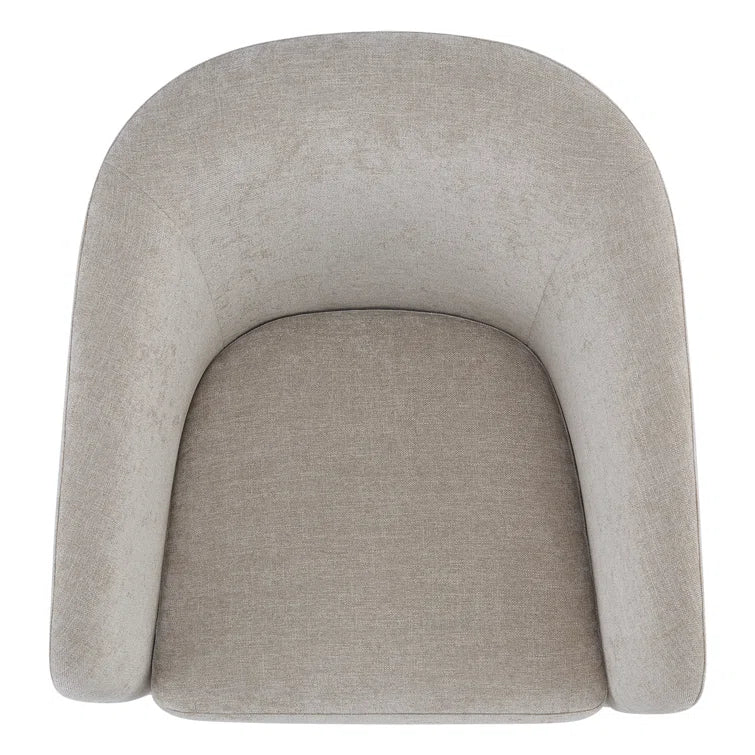 Upholstered Swivel Barrel Chair