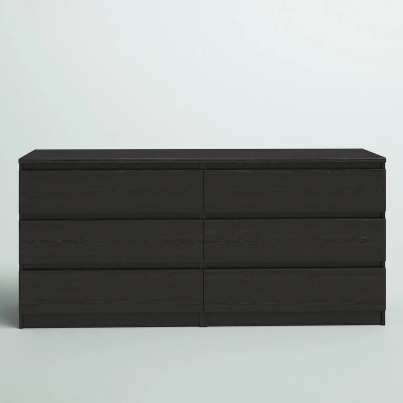 6 Drawer 60.5" W Double Dresser