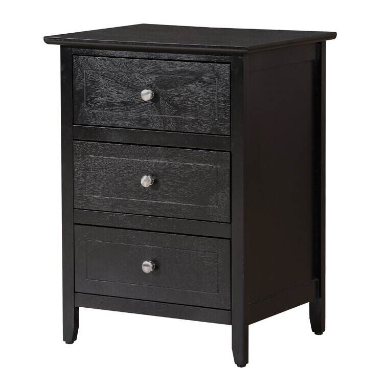 Solid + Manufactured Wood Nightstand