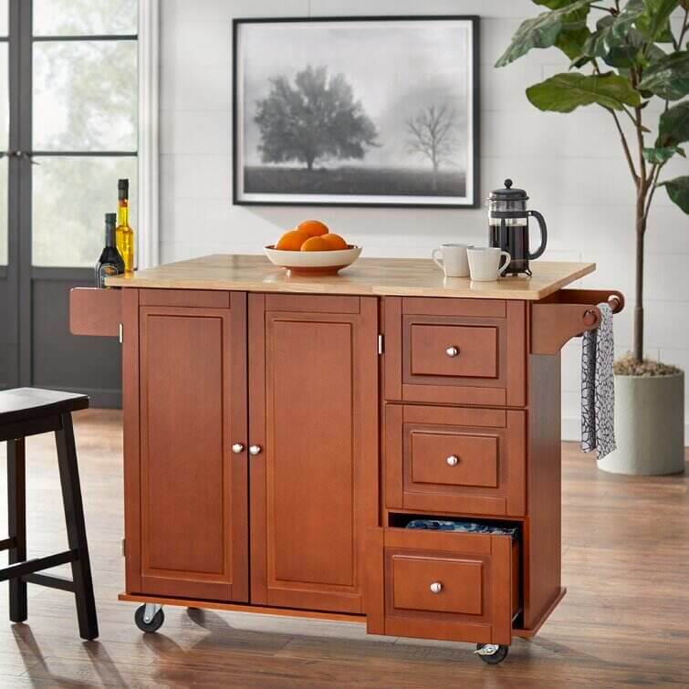 Hardy Solid Wood Kitchen Cart