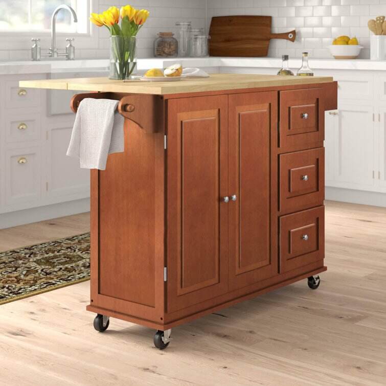 Hardy Solid Wood Kitchen Cart