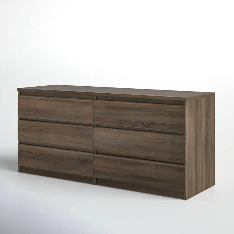 6 Drawer 60.5" W Double Dresser