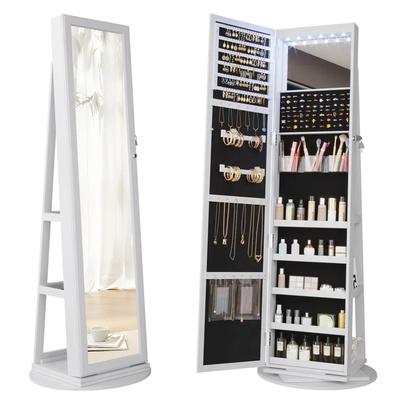 21.6'' Wide Jewelry Armoire with Mirror