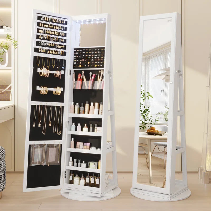 21.6'' Wide Jewelry Armoire with Mirror