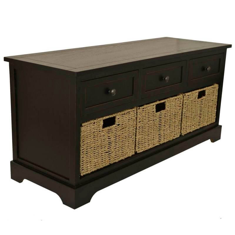 Drawers Storage Bench