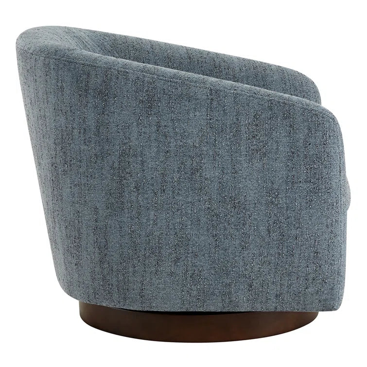 Upholstered Swivel Barrel Chair