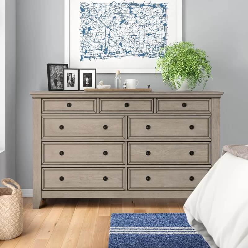 9 Drawer 66'' W Dresser