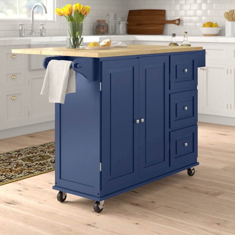 Hardy Solid Wood Kitchen Cart