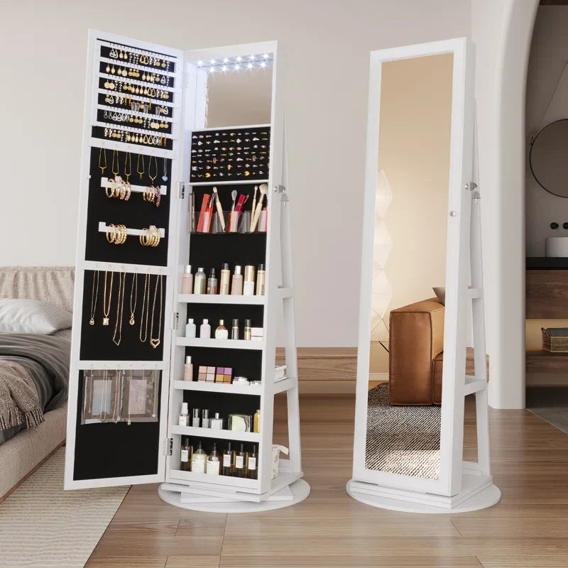 21.6'' Wide Jewelry Armoire with Mirror