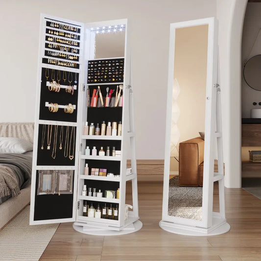 21.6'' Wide Jewelry Armoire with Mirror