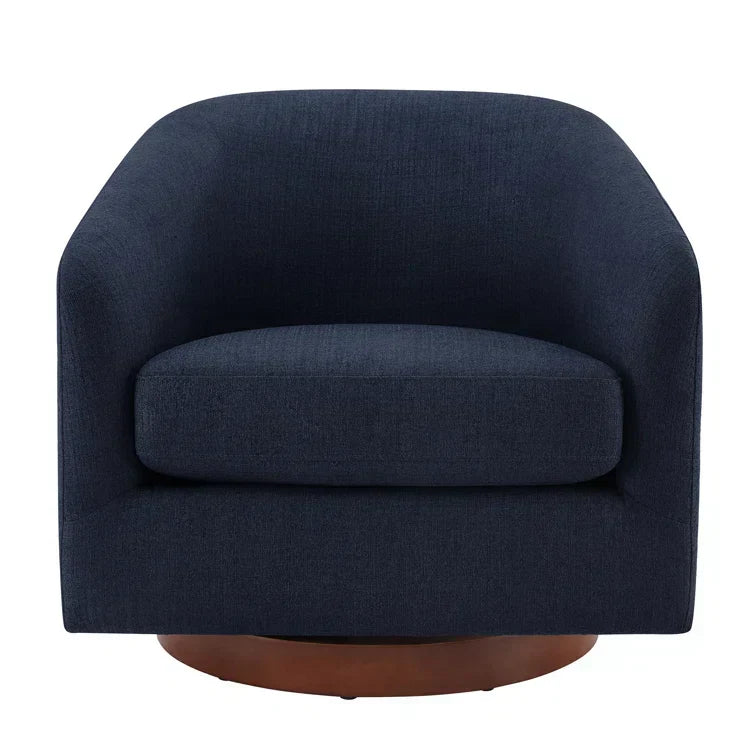 Upholstered Swivel Barrel Chair